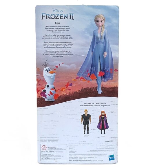 New in Box-Hasbro Disney Frozen 2 Elsa Fashion Doll with Long Blonde Hair - Picture 5 of 14